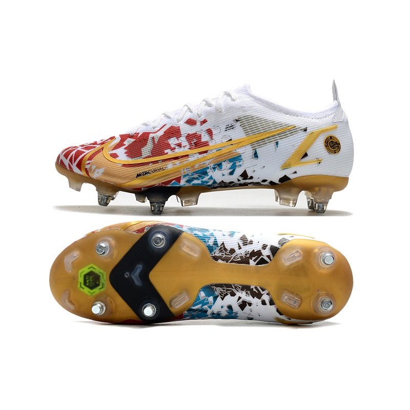 Nike Mercurial Vapor Elite SG Pro Bílý Červené Zlato Modrý